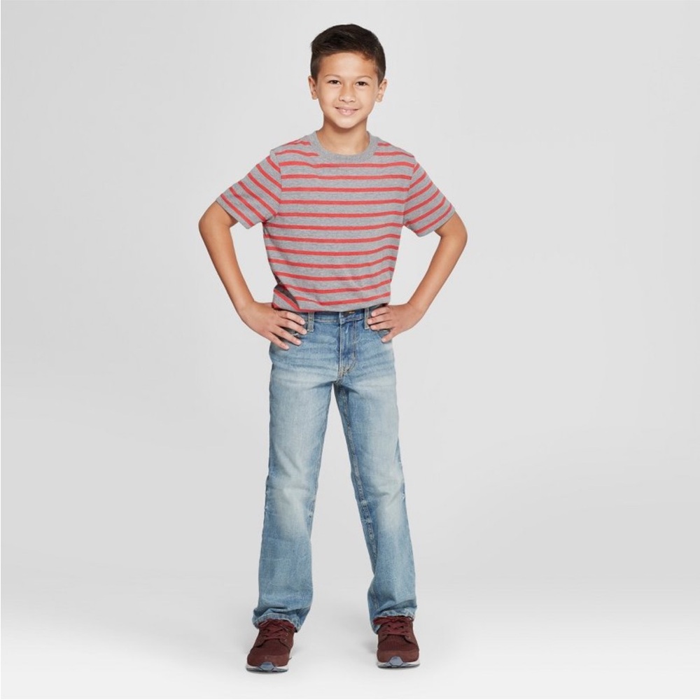 Cat & Jack Boys Stretch Straight Fit Jeans
